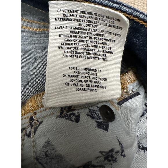 PILCRO AND THE LETTERPRESS Jeans Womens Size 26 High Rise Denim Leggings Stretch - Picture 7 of 8